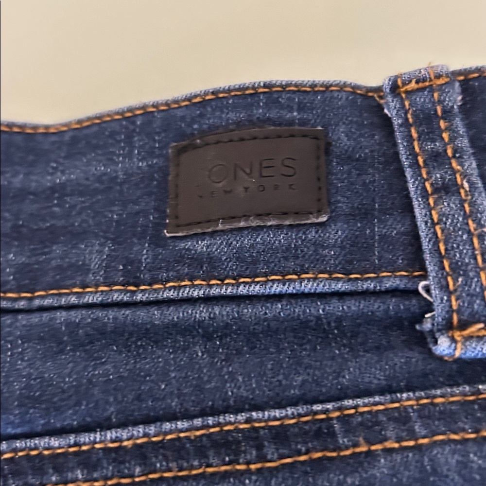 Jones New York Dark Blue Skinny Jeans Size 6 - Picture 12 of 12